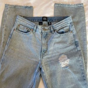 Urban Outfitters BDG Ripped High-Rise Bootcut Jean in Light Blue